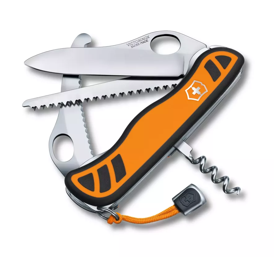 accesorii outdoor - Cutit de buzunar VICTORINOX Hunter XT Grip 6 functii portocaliu/negru