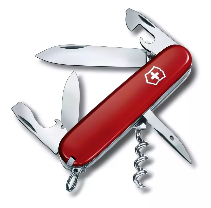 accesorii outdoor - Cutit de buzunar multifunctional VICTORINOX Spartan 12 functii rosu