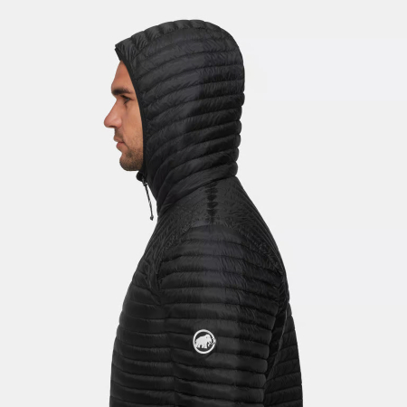 Jacheta puf ultra-usoara gluga barbati MAMMUT Broad Peak Light negru [2]