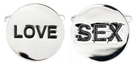 Accesorii - Butoni camasa DALACO rotund SEx&LOVE metal argintiu