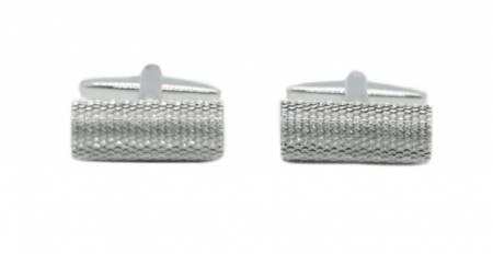 Accesorii - Butoni camasa DALACO cilindru metal argintiu