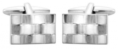 Accesorii - Butoni model bratara ceas metal argintiu