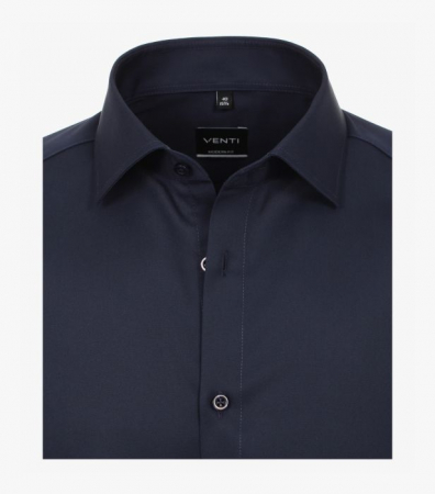 Camasa bumbac barbati VENTI ModernFit uni bleumarin [2]