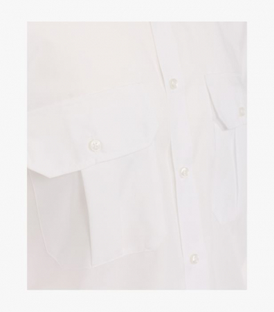 Camasa bumbac barbati CASA MODA buzunar clapa ModernFit alba [3]
