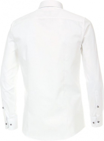 Camasa bumbac barbati VENTI ModernFit uni alba [1]