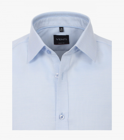 Camasa bumbac barbati VENTI Body Fit bleu [2]