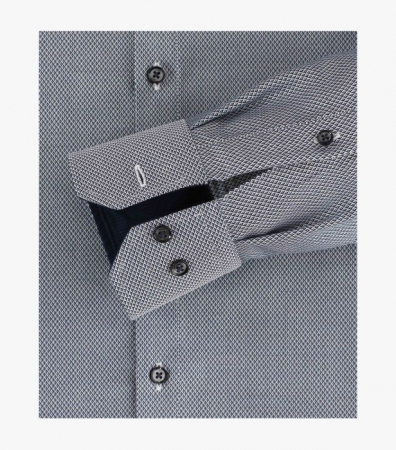 Camasa bumbac barbati CASA MODA ModernFit rombulete bleumarin [2]