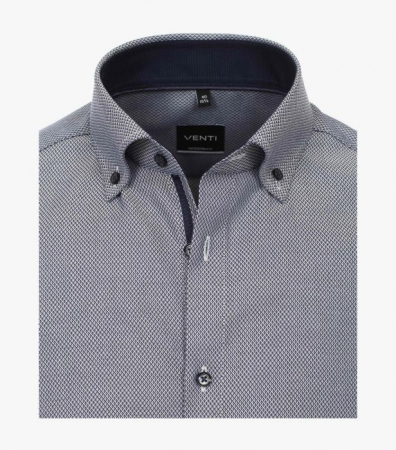 Camasa bumbac barbati CASA MODA ModernFit rombulete bleumarin [3]