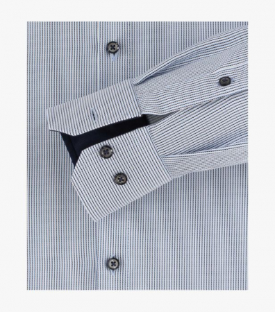 Camasa bumbac barbati VENTI ModernFit bleu dungulite bleumarin [3]