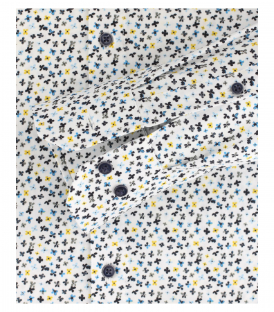 Camasa bumbac barbati VENTI ModernFit albastru print floral [3]