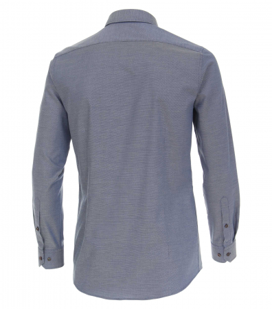 Camasa bumbac barbati VENTI BodyFit uni albastra [1]