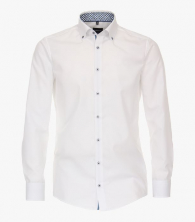 camasi maneca lunga - Camasa bumbac barbati VENTI ModernFit alb