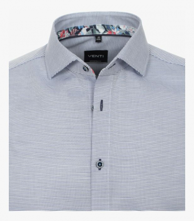 Camasa bumbac barbati VENTI ModernFit albastru dungulite [2]
