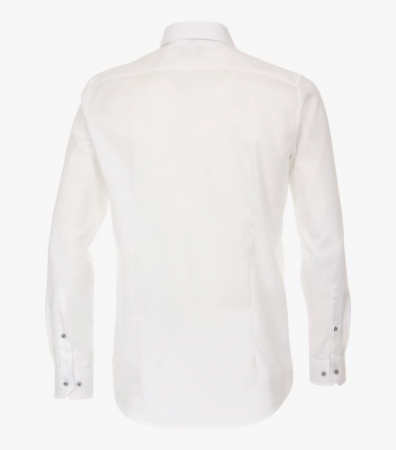 Camasa bumbac barbati VENTI BodyFit uni alba [1]