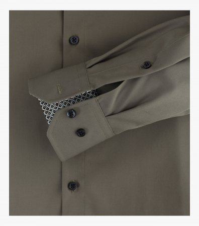Camasa bumbac barbati VENTI ModernFit kaki [3]