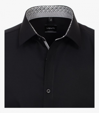 Camasa bumbac barbati VENTI ModernFit negru [2]