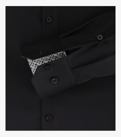 Camasa bumbac barbati VENTI ModernFit negru [3]