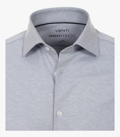 Camasa jerseu bumbac barbati VENTI BodyFit bleu [2]