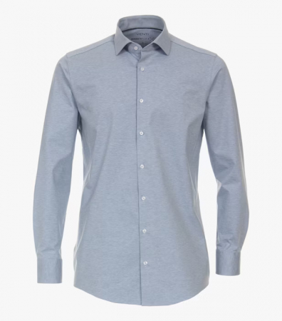 Camasi - Camasa jerseu bumbac barbati VENTI ModernFit bleu