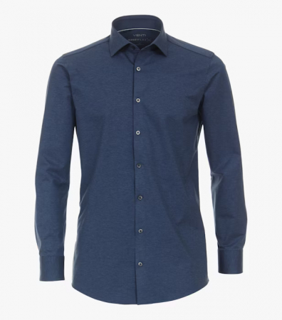 Camasi - Camasa JERSEYFLEX barbati VENTI ModernFit albastru inchis