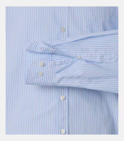 Camasa bumbac Oxford barbati CASA MODA CasualFit bleu dungi [3]
