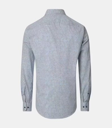 Camasa bumbac barbati  CASA MODA albastru print rombulete [1]