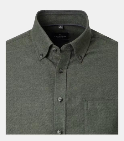 Camasa bumbac barbati CASA MODA CasualFit verde [2]
