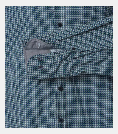 Camasa bumbac barbati CASA MODA CasualFit albastru cerculete [3]