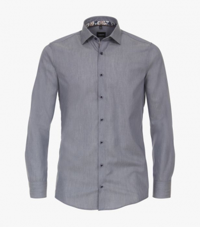 Camasi - Camasa bumbac barbati VENTI ModernFit gri albastrui