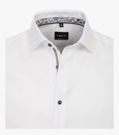 Camasa barbati VENTI ModernFit uni alb [1]