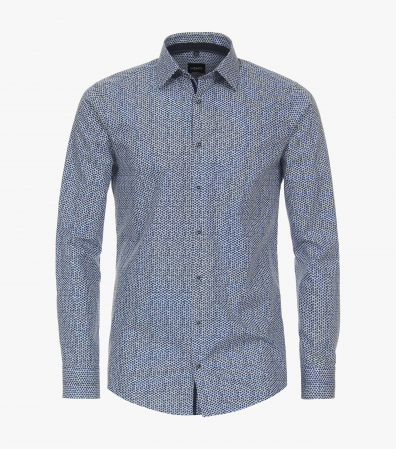Camasi - Camasa bumbac barbati VENTI ModernFit albastru cerculete