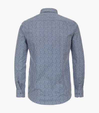 Camasa bumbac barbati VENTI ModernFit albastru cerculete [1]
