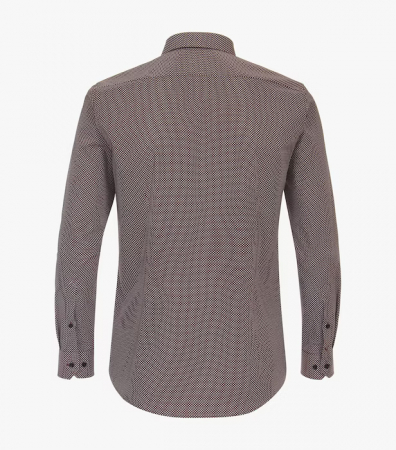 Camasa bumbac barbati VENTI BodyFit rosu rombulete [1]