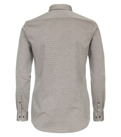 Camasa bumbac barbati CASA MODA BodyFit print maro [2]