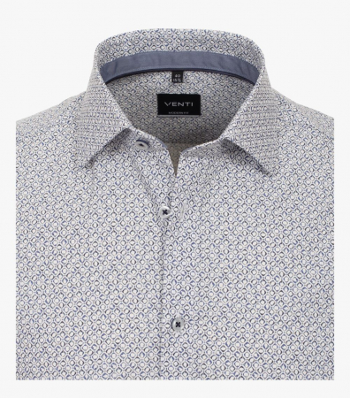 Camasa bumbac barbati VENTI ModernFit albastru patratele [2]