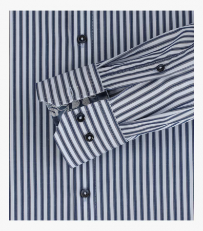 Camasa bumbac barbati VENTI ModernFit albastru dungulite [3]