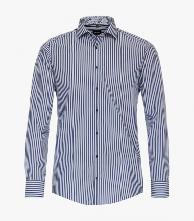 Camasi - Camasa bumbac barbati VENTI ModernFit albastru dungulite