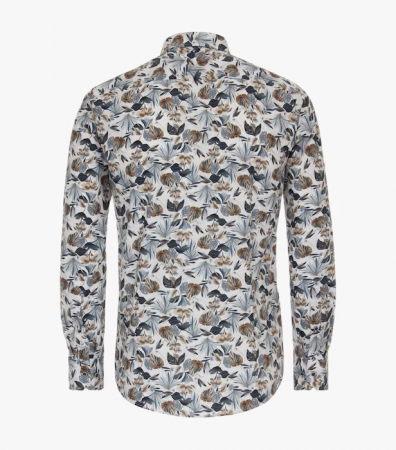 Camasa bumbac barbati  VENTI ModernFit print floral albastru/maro [1]