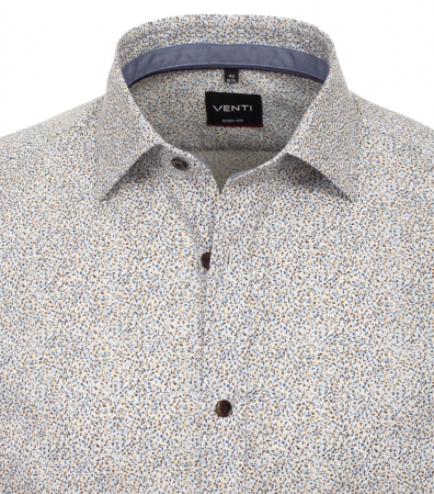 Camasa barbati VENTI BodyFit bej print  floral [2]