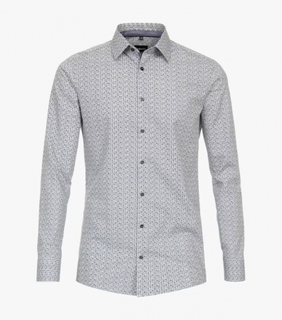 Camasi - Camasa bumbac barbati CASA MODA ModernFit bleu patratele