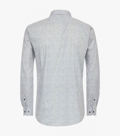 Camasa bumbac barbati VENTI BodyFit bleu ceerculete [1]