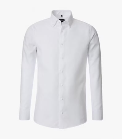 camasi maneca lunga - Camasa NON IRON bumbac structurat barbati VENTI ModernFit alb