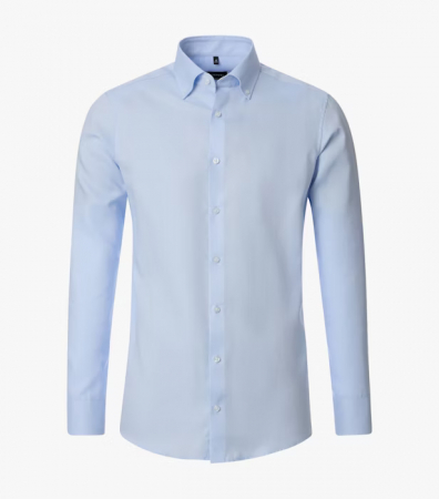 Camasi - Camasa NON IRON bumbac structurat barbati VENTI ModernFit bleu