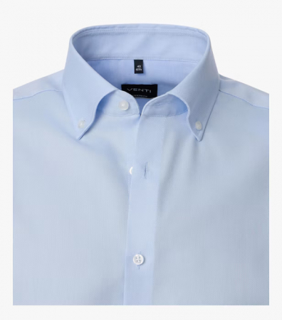 Camasa NON IRON bumbac structurat barbati VENTI ModernFit bleu [2]
