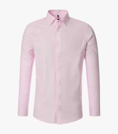 Camasi - Camasa NON IRON bumbac structurat barbati VENTI ModernFit roz