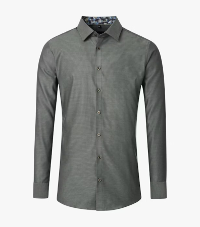 Camasi - Camasa bumbac barbati VENTI ModernFit verde inchis