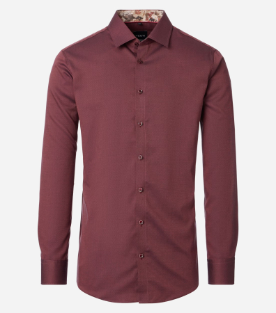 camasi maneca lunga - Camasa bumbac barbati CASA MODA ModernFit visiniu