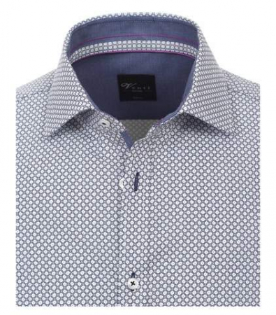 Camasa bumbac NON IRON barbati VENTI Modern Fit print bleumarin [2]