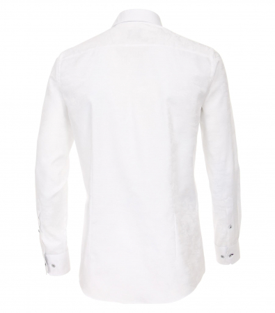 Camasa bumbac barbati VENTI Modern Fit uni alba [1]