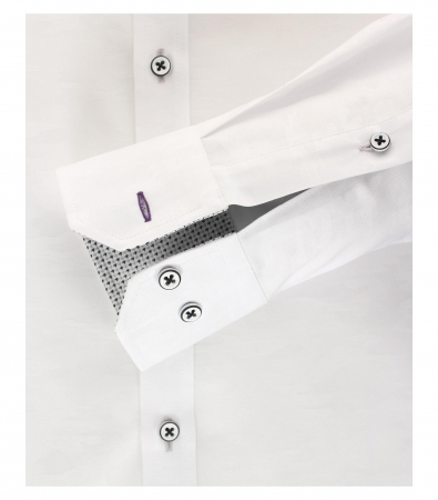 Camasa bumbac barbati VENTI Modern Fit uni alba [3]